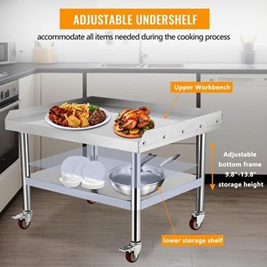 Stainless Steel Equipment Stand & Heavy-Duty Grill Table with 1000 lb Capacity