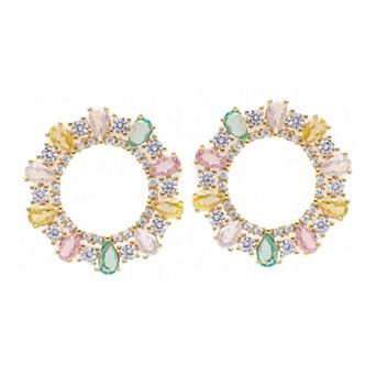 AGP PARIS Multicolored Small Hoop Earrings