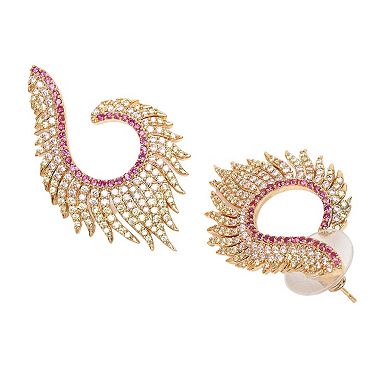AGP PARIS Diva Gorgeous Feather Stud Earrings