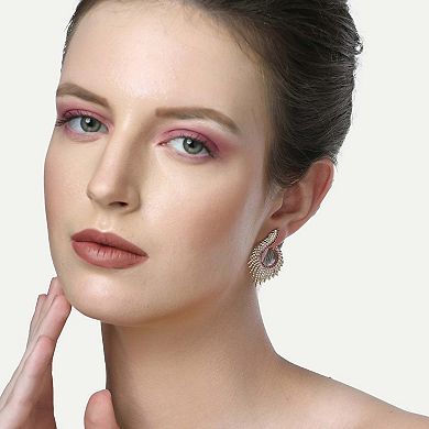 AGP PARIS Diva Gorgeous Feather Stud Earrings