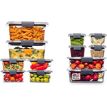 24 pc BPA-Free Airtight Food Storage Containers, Perfect for Meal Prep & Leftovers