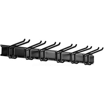 Great Ambitions Garage Tool Organizer Wall Mount Heavy Duty 48"Storage Rack with 6 Adjustable Hooks