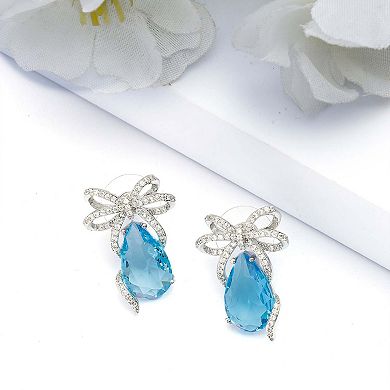 AGP PARIS Charming Light Blue Drop Earrings