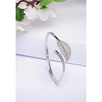 AGP PARIS Diva Classy Leaf Cuff Bracelet