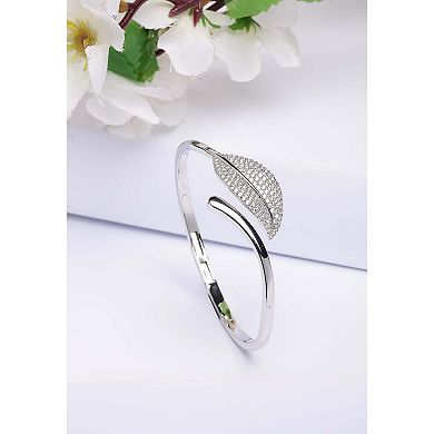 AGP PARIS Diva Classy Leaf Cuff Bracelet