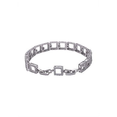 AGP PARIS Diva Hollow Square Chain Bracelet