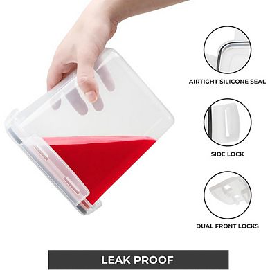 48-Piece Airtight Kitchen Storage Containers with Lids, Labels, Marker & Measuring Spoons