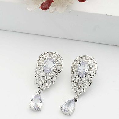 AGP PARIS Sparkling Teardrop Earrings