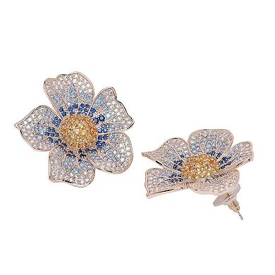 AGP PARIS Diva Floral Stud Earrings