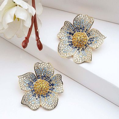 AGP PARIS Diva Floral Stud Earrings