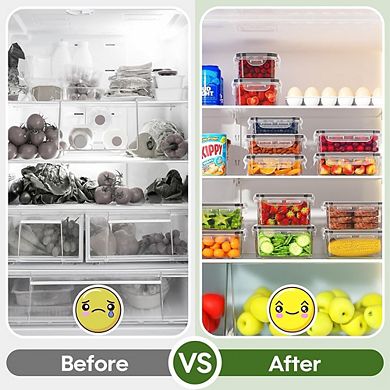 40-Piece Large Food Storage Container Set with Lids, Airtight & Leakproof