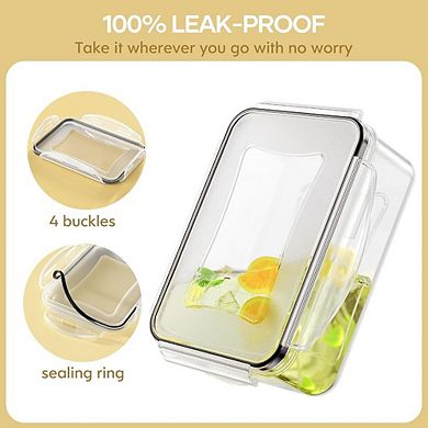 40-Piece Large Food Storage Container Set with Lids, Airtight & Leakproof