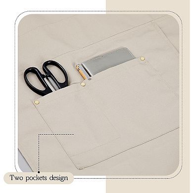 Great Ambitions Crossback Pottery Apron Split Leg with Large Canvas Apron with Adjustable Strap