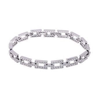 AGP PARIS Diva Hollow Rectangle Chain Bracelet