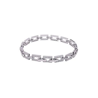 AGP PARIS Diva Hollow Rectangle Chain Bracelet