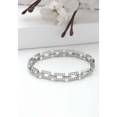 AGP PARIS Diva Hollow Rectangle Chain Bracelet