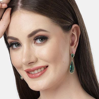 AGP PARIS Diva Collection Sleek Water Droplet Dangle Earrings
