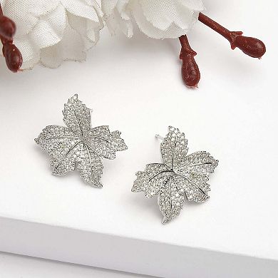 AGP PARIS Diva Collection Palm Leaves Studs