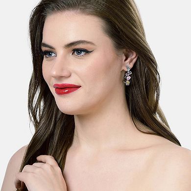 AGP PARIS Whimsical Multicolored Hoop Earrings