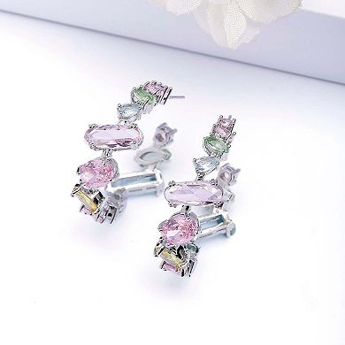 AGP PARIS Whimsical Multicolored Hoop Earrings