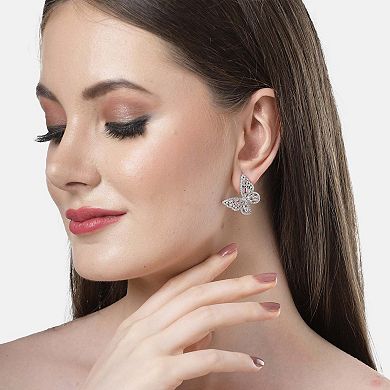 AGP PARIS Diva Collection Butterfly Stud Earrings
