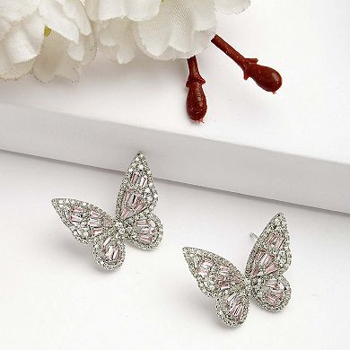 AGP PARIS Diva Collection Butterfly Stud Earrings
