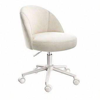 Comfortable Armless Vanity Chair for Small Spaces