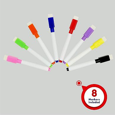 Great Ambitions Magnetic Tabletop Desktop Easel &Whiteboard with Bonus 8X Dry Erase Markers