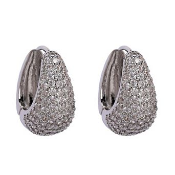 AGP PARIS Sparkling Hoop Earrings