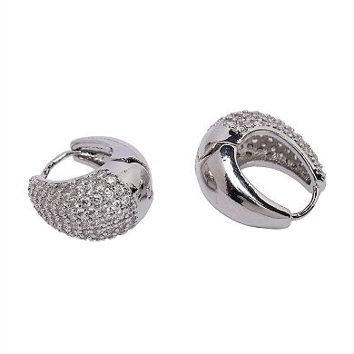 AGP PARIS Sparkling Hoop Earrings