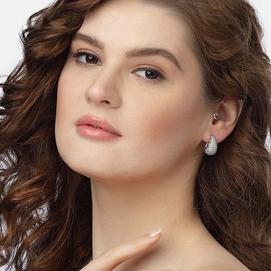 AGP PARIS Sparkling Hoop Earrings