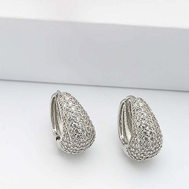 AGP PARIS Sparkling Hoop Earrings