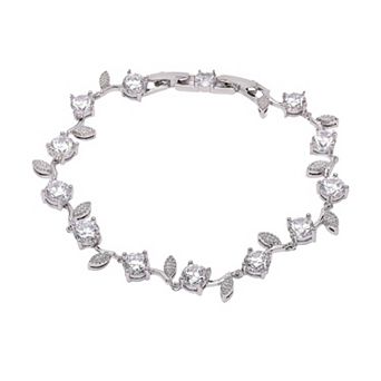 AGP PARIS Diva Sleek Bezel Leaf Bracelet
