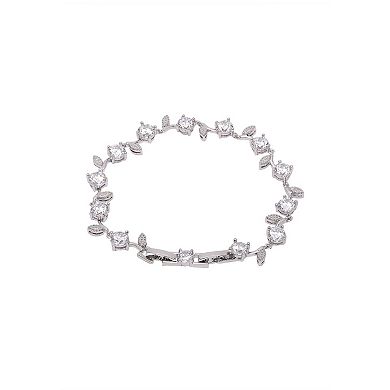 AGP PARIS Diva Sleek Bezel Leaf Bracelet