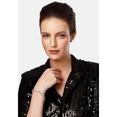 AGP PARIS Diva Sleek Bezel Leaf Bracelet