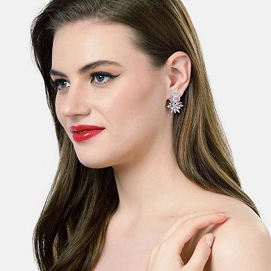 AGP PARIS Dainty Light Pink Floral Stud Earrings