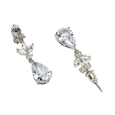 AGP PARIS Diva Collection Delicate Silver Raindrop Earrings