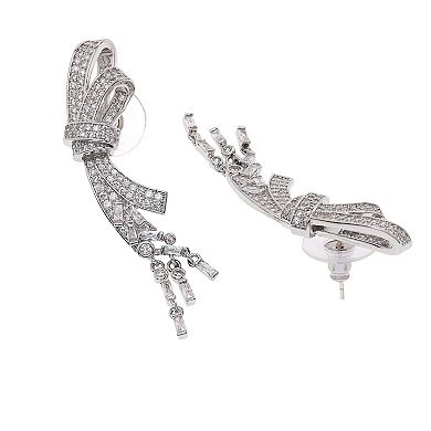 AGP PARIS Dramatic Bow-shaped Drop Earrings