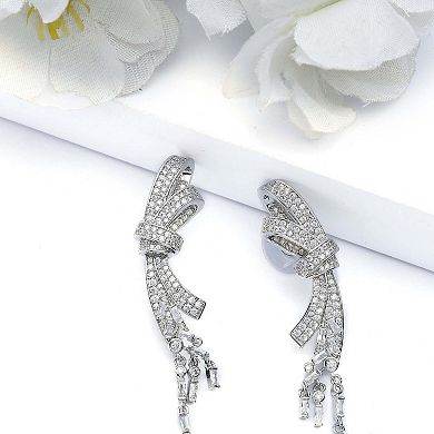 AGP PARIS Dramatic Bow-shaped Drop Earrings