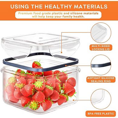 40 PCS Airtight Food Storage Containers with Lids, Leakproof Meal Prep Set