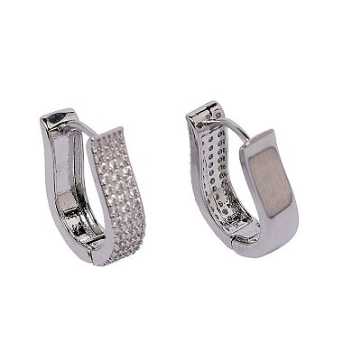 AGP PARIS Radiant Rectangle Hoop Earrings