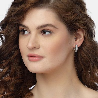 AGP PARIS Radiant Rectangle Hoop Earrings