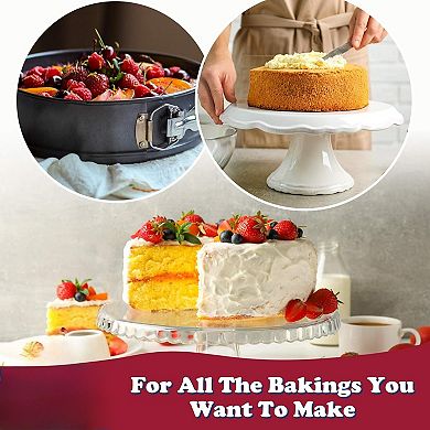 Great Ambitions 9 Inch Non-stick Cheesecake Pan Springform Pan with Removable Bottom/Leakproof