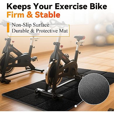 Great Ambitions Treadmill Mat for Hardwood & Carpet Floors, Non Slip Mat Under Treamills, 1/4 Thick