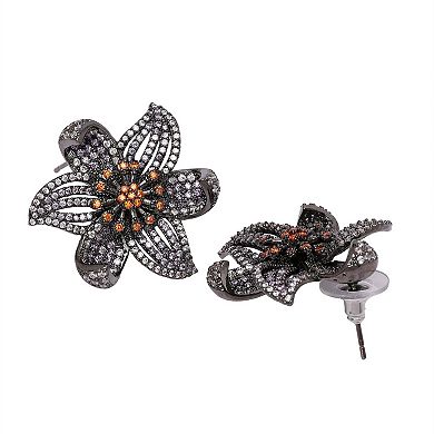 AGP PARIS Diva Floral Stud Earrings