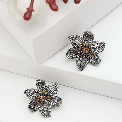 AGP PARIS Diva Floral Stud Earrings