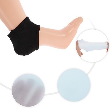 1 Pair Reusable Warm Heel Protectors for Comfortable Travelling and Daily Use