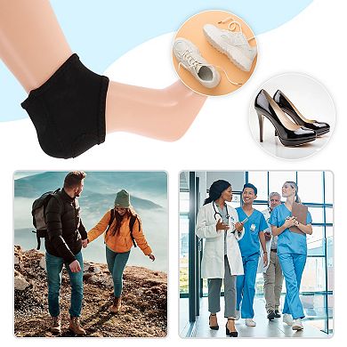 1 Pair Reusable Warm Heel Protectors for Comfortable Travelling and Daily Use