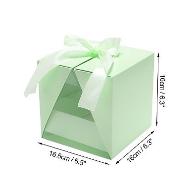 Elegant V-shape Flower Gift Boxes for Gifts 1 Pc 6.5"x6.3"x6.3"