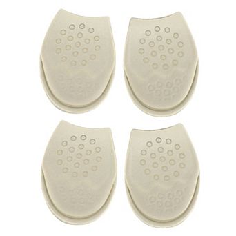 Soft Round Head Shock-absorbing Forefoot Insole Pads Apricot 2 Pairs